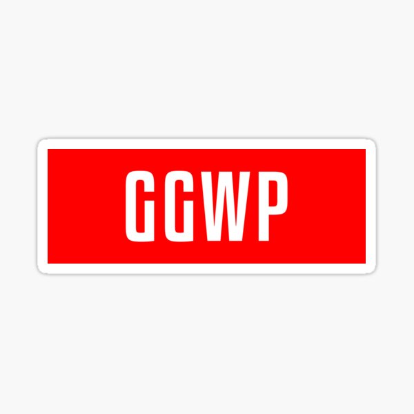 GGWP (Good Game Well Played) Sticker for Sale by Kick Zone 91