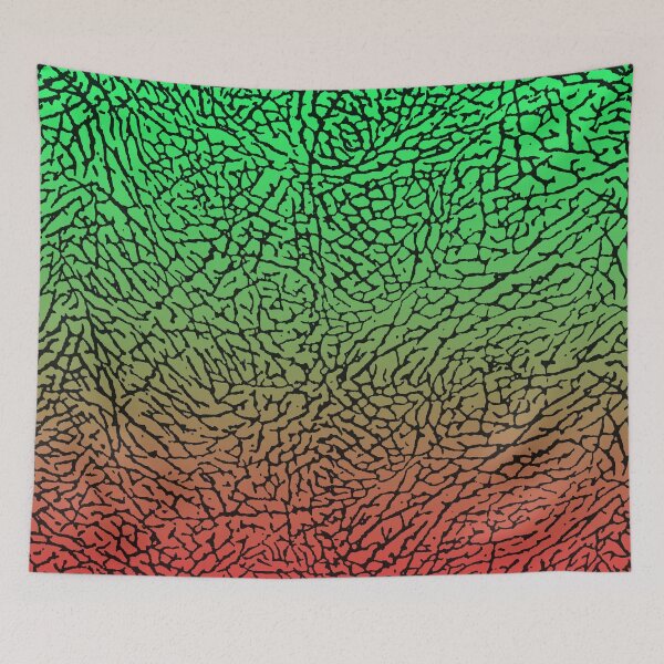 Item preview, Green Red Elephant Skin designed and sold by HomeLivingCo.
