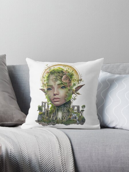 Vista previa del artículo con la obra «Natsu Dryad un espíritu del bosque de verano», diseñado y vendido por barrettbiggers.
