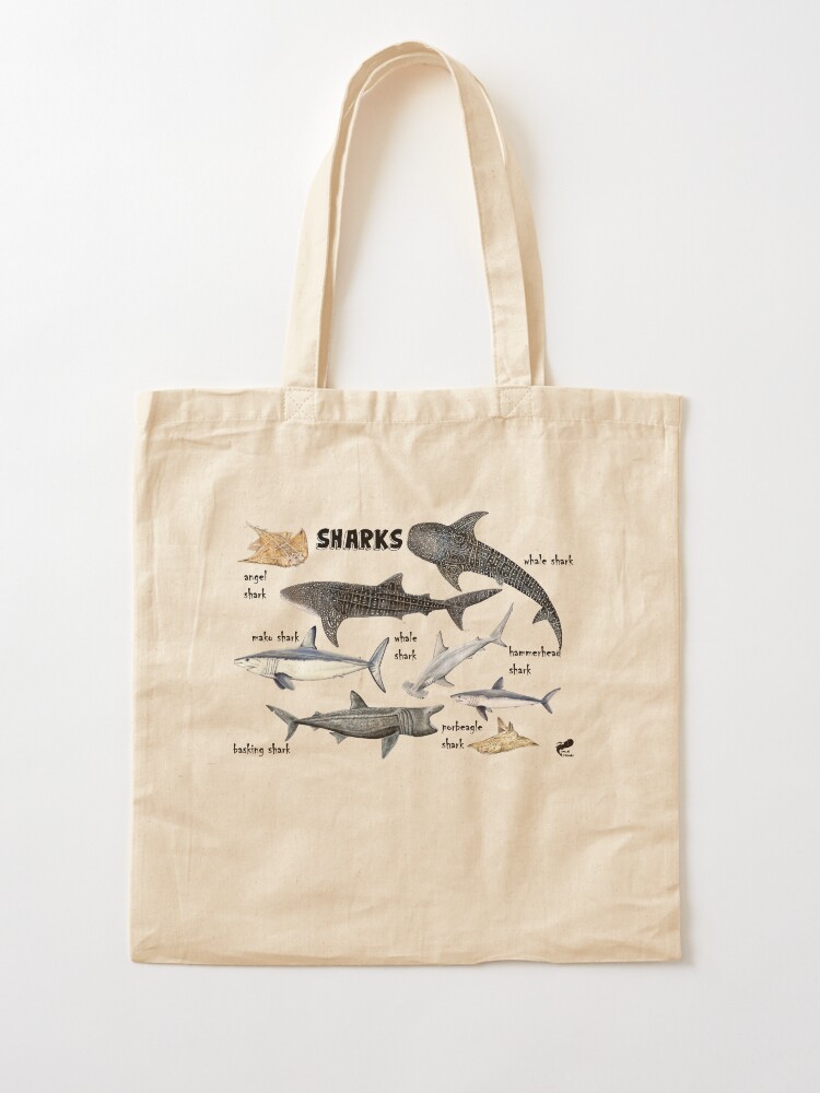 Alternate view of Sharks for shark lovers Tote Bag