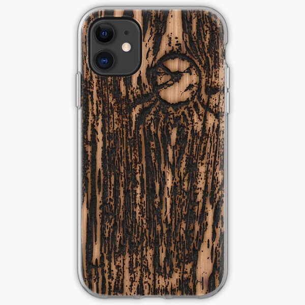burnt wood iPhone Soft Case