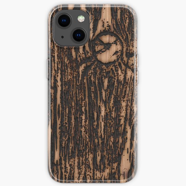 burnt wood iPhone Soft Case