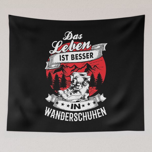 Item preview, Das Leben ist besser in Wanderschuhen designed and sold by anziehend.