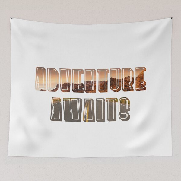 Item preview, Adventure awaits desert road letters designed and sold by qlobba.