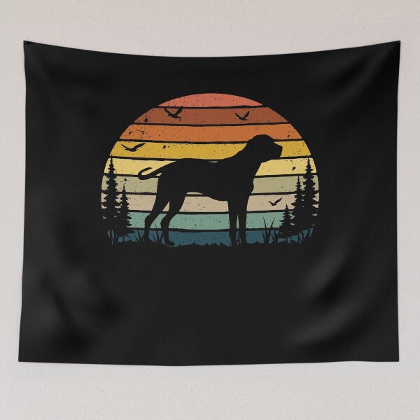Item preview, Black Mouth Cur Dog Retro Vintage  designed and sold by rafaeltto.
