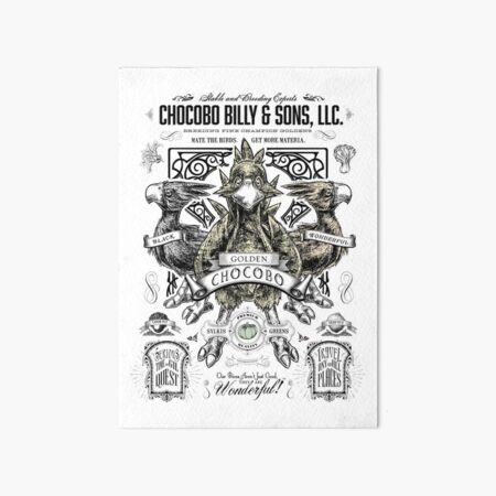 Chocobo Billy and Sons LLC Art Board Print