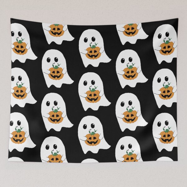 Item preview, Cute Ghost Holding Pumpkin designed and sold by KangarooZach41.