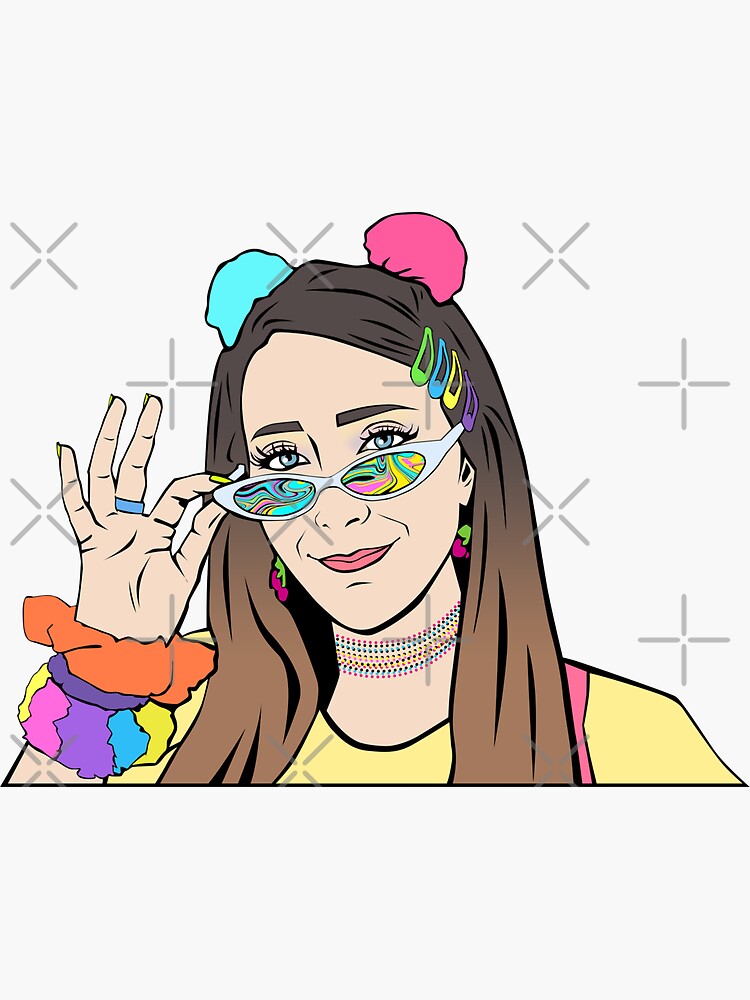 Jenna Marbles Sticker for Sale by MiyKu Redbubble