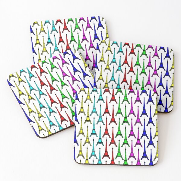 Item preview, Eiffel Tower Multicolor Pattern designed and sold by rewstudio.