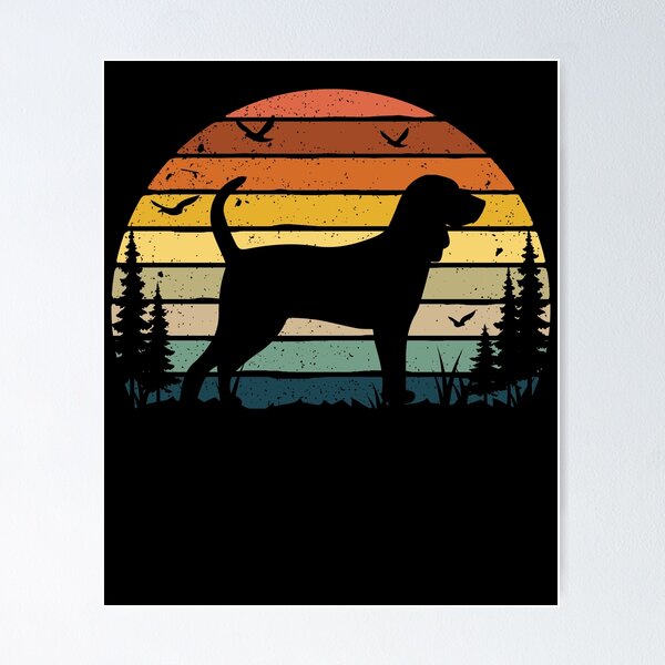 Item preview, Bluetick Coonhound Dog Retro Vintage  designed and sold by rafaeltto.
