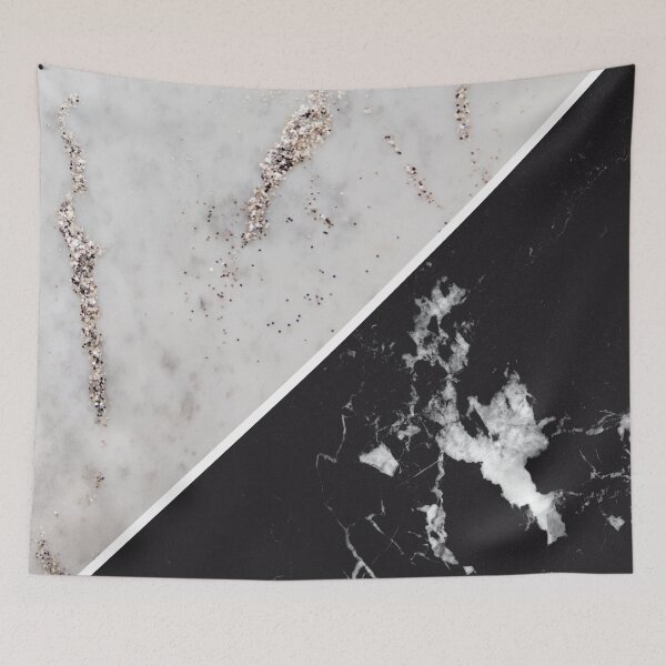Item preview, White Marble Meets Black Marble #1 (Photo of Glitter Only - Not Reflective) designed and sold by Anita's & Bella's Art.