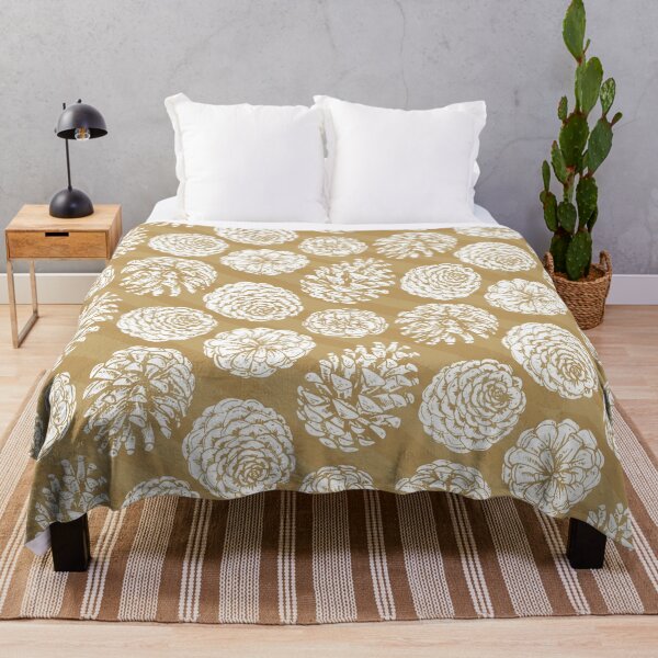 Item preview, Pine Cones on Striped Kraft Background designed and sold by machare.