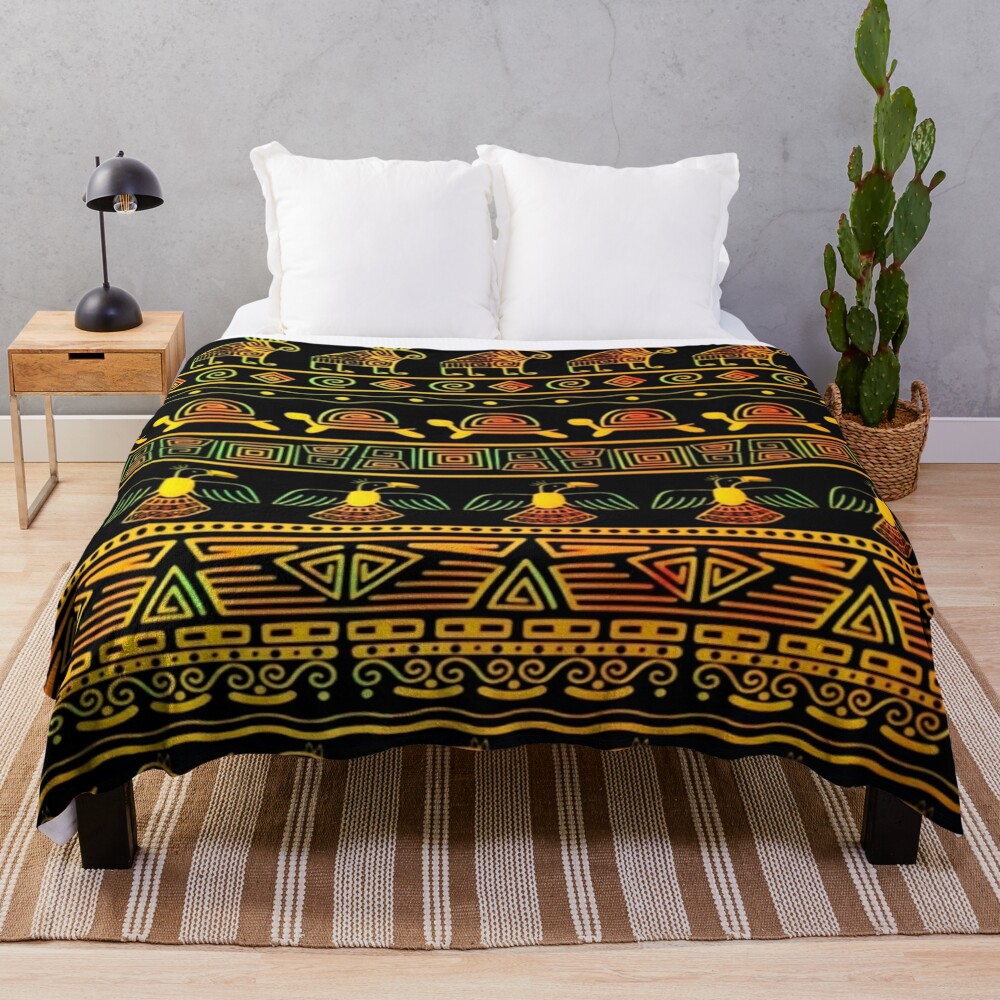 Good Quality African Pattern Throw Blanket Bl-7MOTZFTR