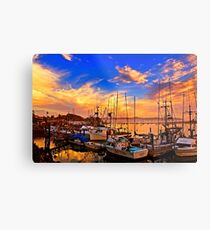 The Dock At Sunset Metal Print
