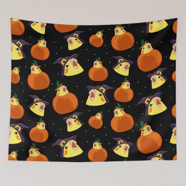 Item preview, halloween cockatiel pattern designed and sold by FandomizedRose.