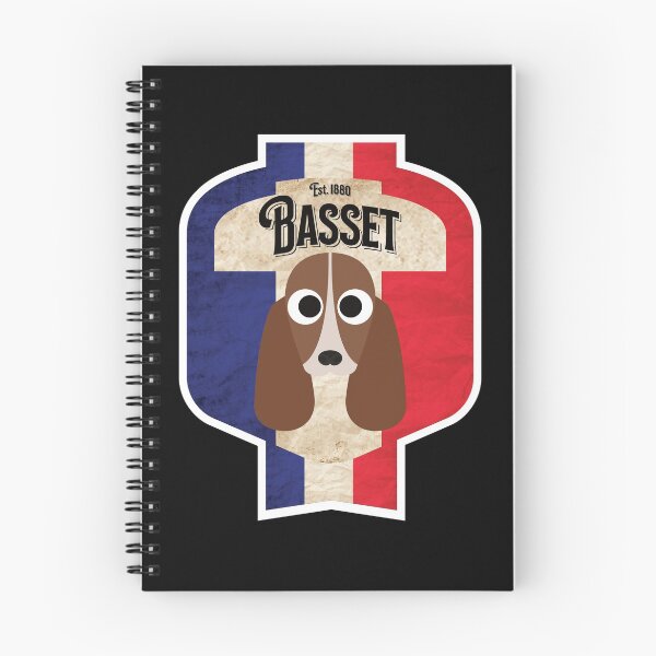 Item preview, Basset Hound Dog - Distressed French Tricolore Basset Beer Label Design designed and sold by DoggyStyles.