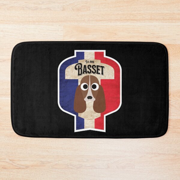 Item preview, Basset Hound Dog - Distressed French Tricolore Basset Beer Label Design designed and sold by DoggyStyles.