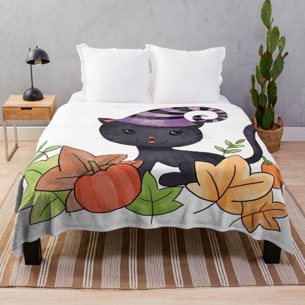 Item preview, Hand Drawn Western Halloween Cat designed and sold by leen12 Art Designs Prints.