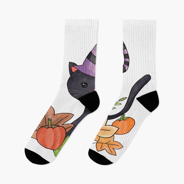 Item preview, Hand Drawn Western Halloween Cat designed and sold by leen12 Art Designs Prints.