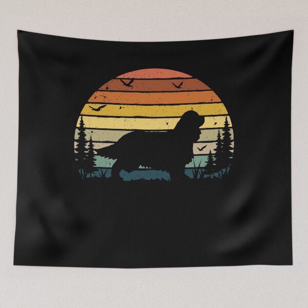 Item preview, Cavalier King Dog Retro Vintage  designed and sold by rafaeltto.