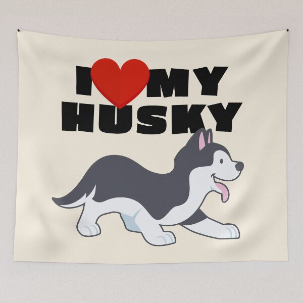 Item preview, I Love My Husky - 2 designed and sold by BrianSmith84.