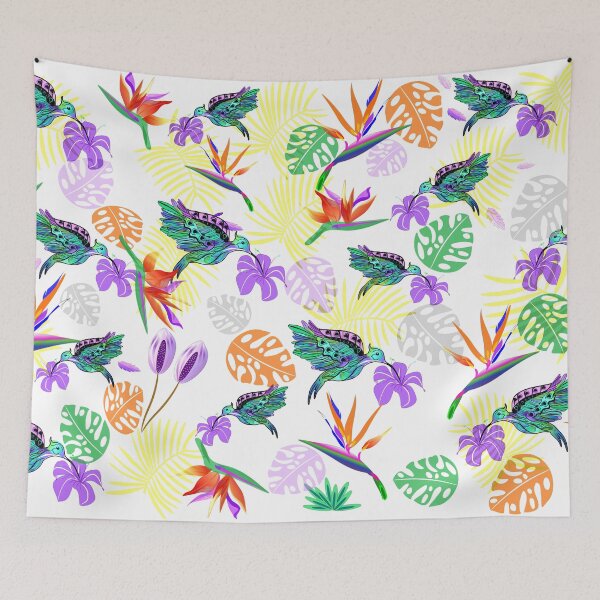 Item preview, Bird of paradise and humming bird designed and sold by SweetCoolVibes.