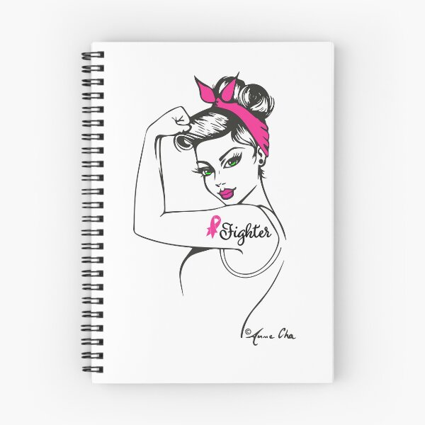 Item preview, Girl Power Fighter Breast Cancer by Anne Cha  designed and sold by Anne Chachignon.