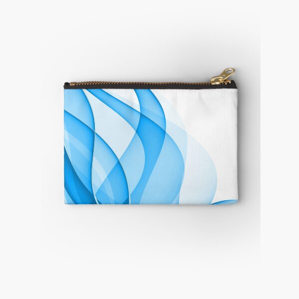 Item preview, elegant blue wavy design on a white designed and sold by Orderposter.