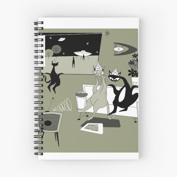 Item preview, The Signs Mid Century Modern Atomic Cats designed and sold by AtomicOffice.