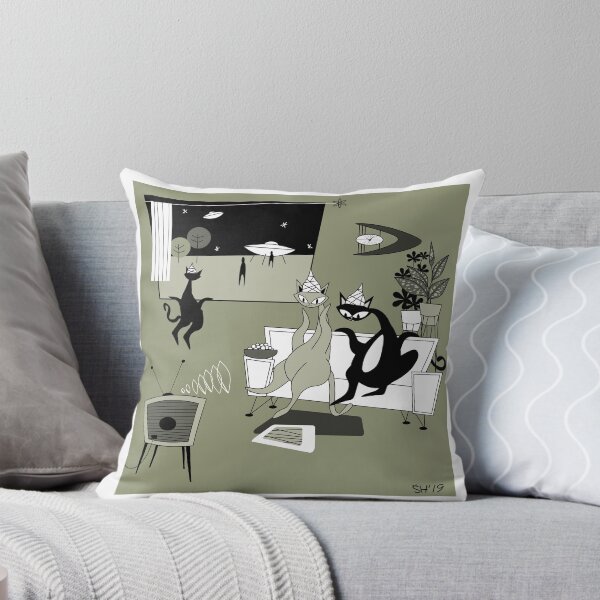 Item preview, The Signs Mid Century Modern Atomic Cats designed and sold by AtomicOffice.