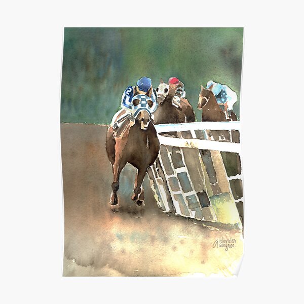 Into The Stretch And Heading For Home-Secretariat Poster
