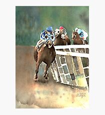 Into The Stretch And Heading For Home-Secretariat Photographic Print