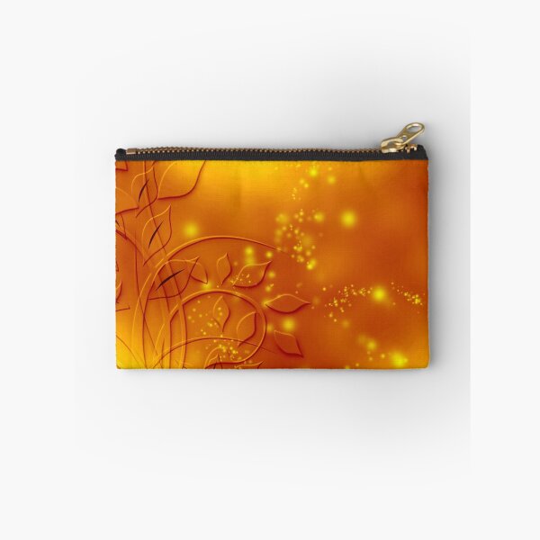 Item preview, abstract golden floral design designed and sold by Orderposter.