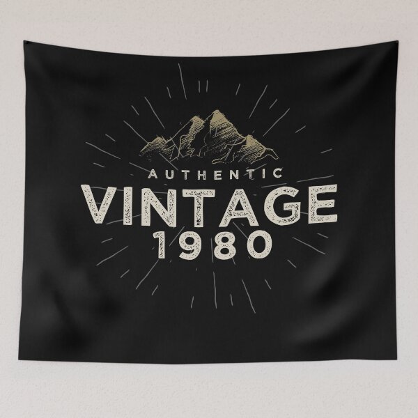 Item preview, Authentic Vintage 1980 Birthday Design designed and sold by danielliamgill.