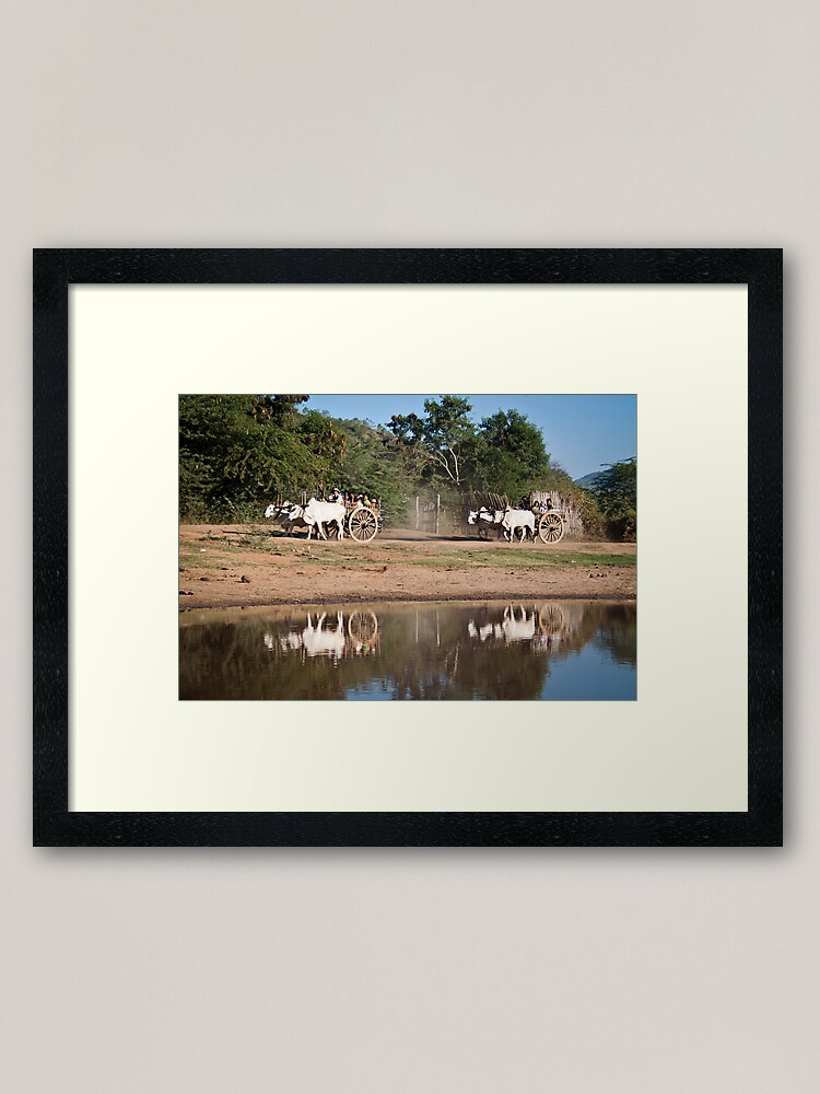 Alternate view of Carting Kids Home Framed Art Print