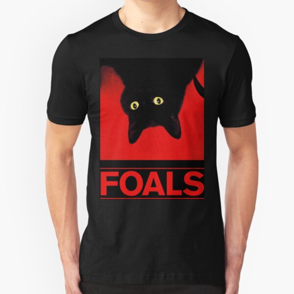 black cat foals tour foal 2019 2020 semarang Slim Fit T-Shirt