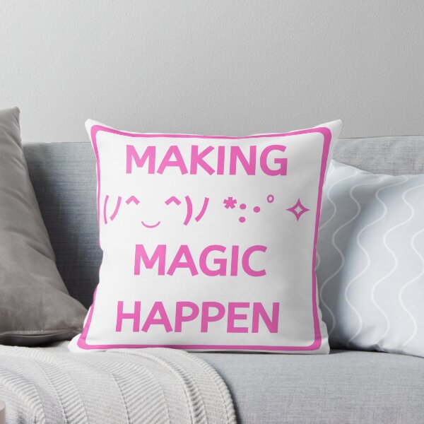 Item preview, Text Emoji Making Magic Happen Pink designed and sold by SpiffyD.