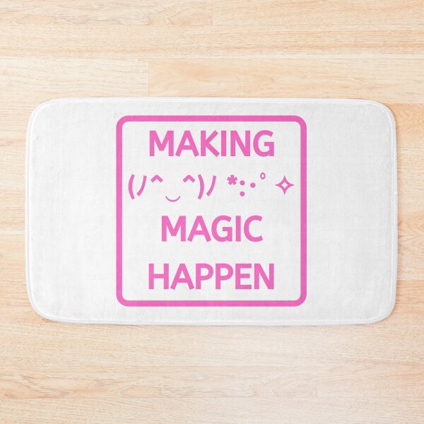 Item preview, Text Emoji Making Magic Happen Pink designed and sold by SpiffyD.