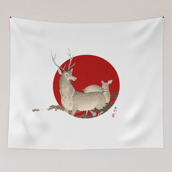 Item preview, Japanese Flag - Deer designed and sold by weavernap.