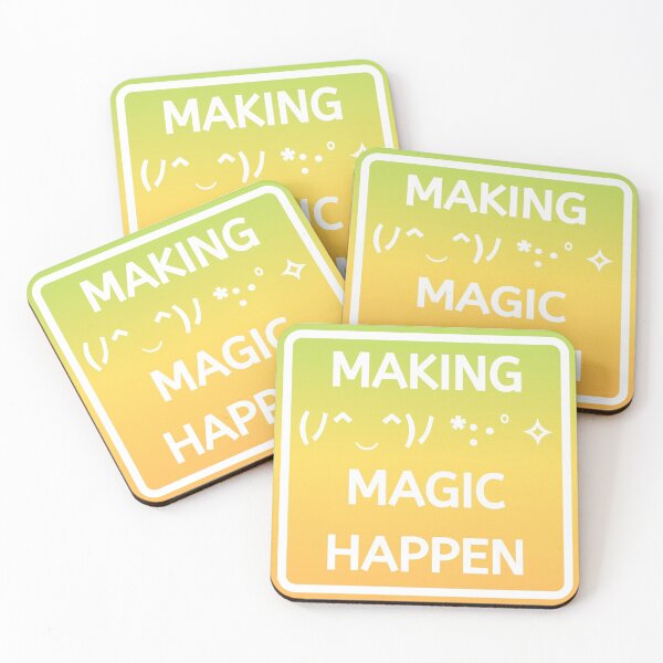 Item preview, Text Emoji Making Magic Happen Color designed and sold by SpiffyD.