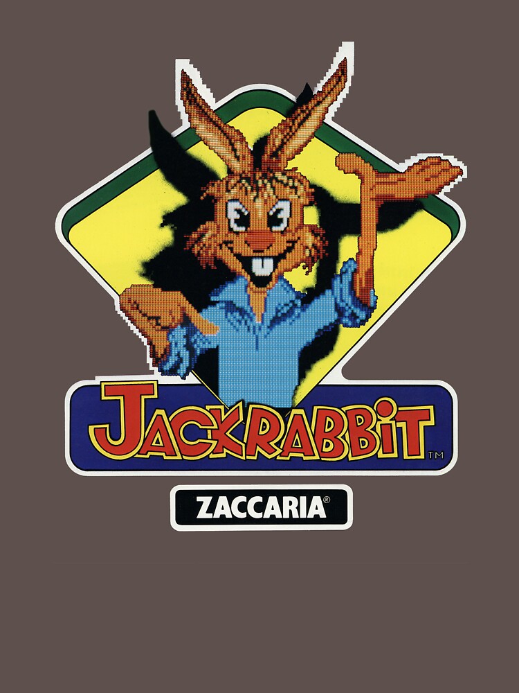 "Zaccaria Jack Rabit Retro Arcade TShirt" Tshirt by arcaderetrojunk