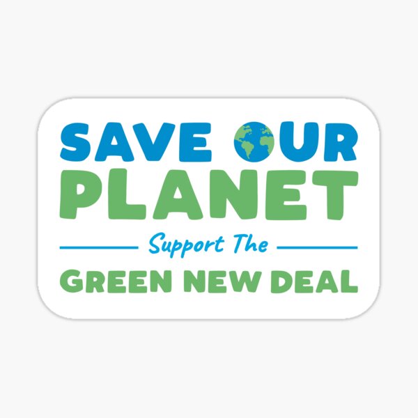 Item preview, Climate Change - Support the Green New Deal designed and sold by BethsdaleArt.