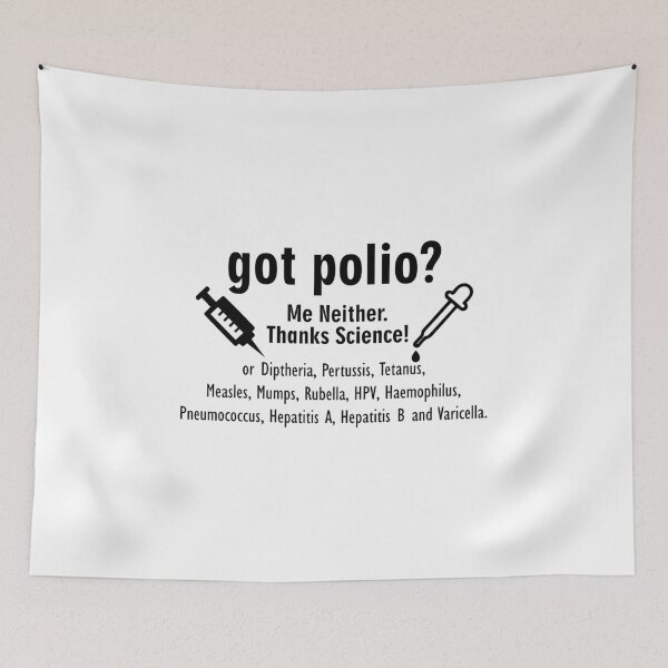 Item preview, Got Polio Me Neither Thanks Science funny gift for teacher designed and sold by hadleydesigns.
