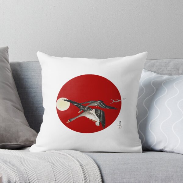 Item preview, Japanese Flag - Wild Geese Flying at Full Moon designed and sold by weavernap.