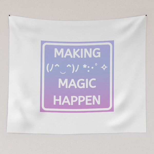 Item preview, Text Emoji Making Magic Happen Color designed and sold by SpiffyD.