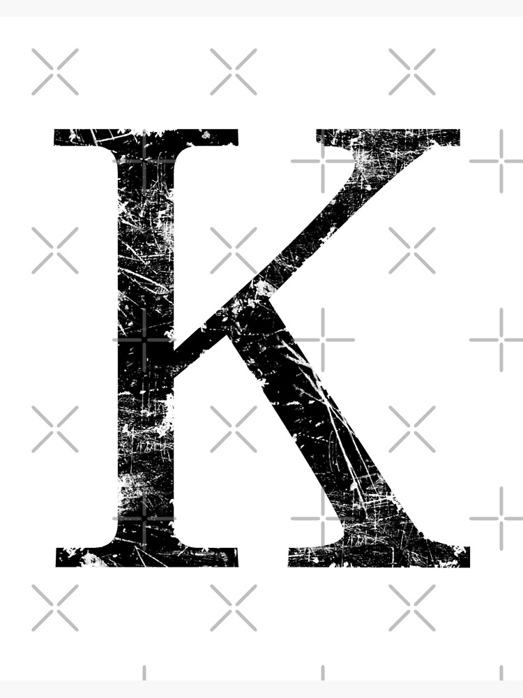 Kappa Letter Symbol Grunge Art Board Print for Sale by Garaga | Redbubble