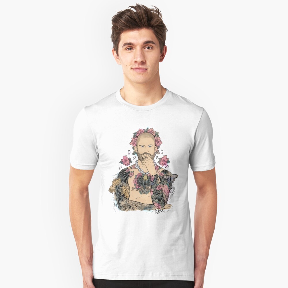 Scott Humpreys - fresco painting tattoo Slim Fit T-Shirt