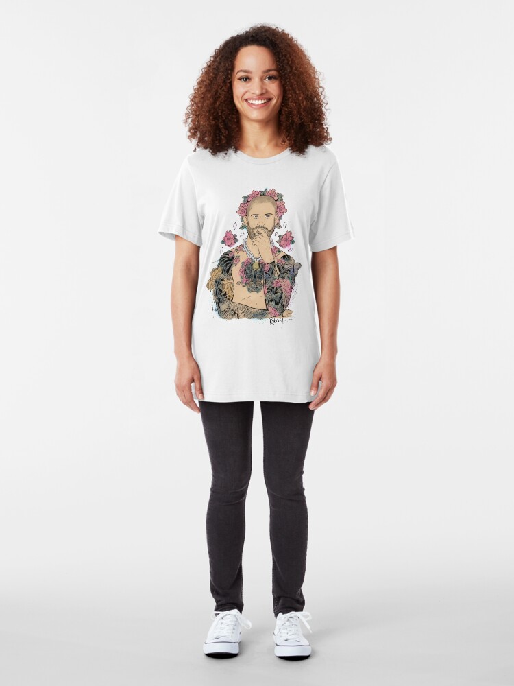 Alternate view of Scott Humpreys - fresco painting tattoo Slim Fit T-Shirt