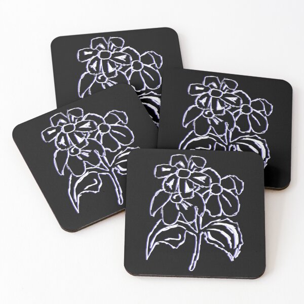 Item preview, FLOWERS HANDSKETCH BLUE LAZER designed and sold by CharlieCreator.