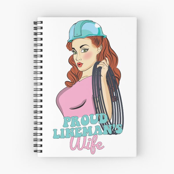 Item preview, Lineman Wife Cartoon Electrician Gift designed and sold by MrEddie10.